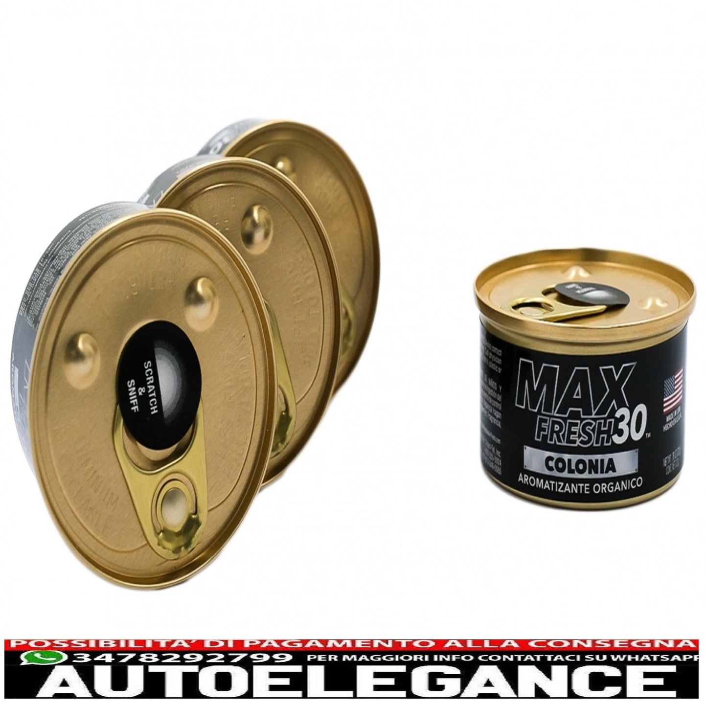 paradise air fresh organic deodorant without cap max fresh 30 can 4 black cans 