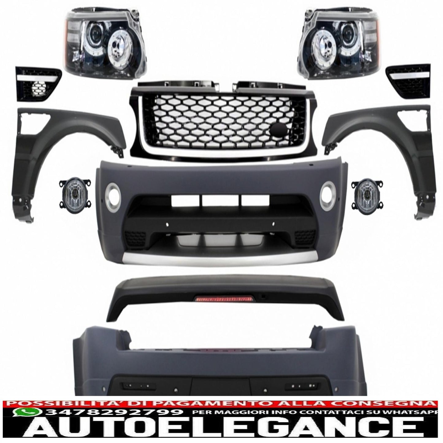body kit suitable for land rover sport l320 restyling (2009-2013) autobiography design