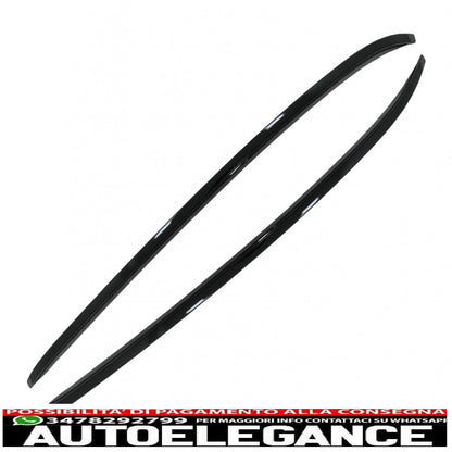 Decorative Roof Rails Suitable for BMW X6 F16 (2015-2019) Piano Black 