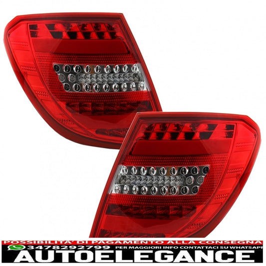 fanali posteriori full led adatti per mercedes classe c w204 (2007-2012) design restyling