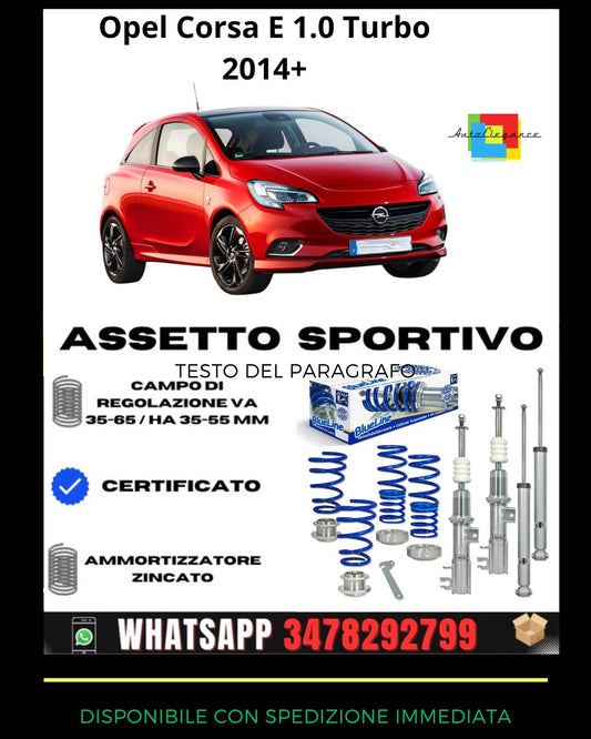 🔥Sports suspension SUITABLE FOR Opel Corsa E 1.0 Turbo 2014+🔥