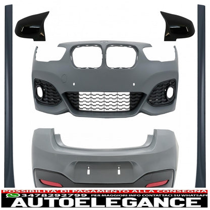body kit suitable for bmw 1 series f20 lci (2015-2018) with m-technik design mirror caps