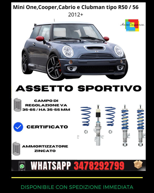 🔥Sports suspension FOR Mini One, Cooper, Cabrio and Clubman type R50 / 56 2012+🔥