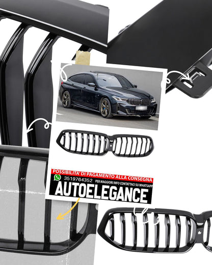 Griglia rene ponte singolo adatto per BMW Serie 6 GT G32 2020 LCI pianoforte