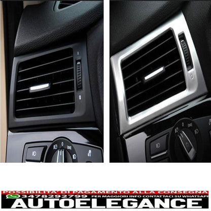 telaio cromato pannello ugelli aria ventilazione per bmw x3 x4 f25 f26-mostra il titolo originaletesto originalechromrahmen blende luftdüsen lüftung für bmw x3 x4 f25 f26