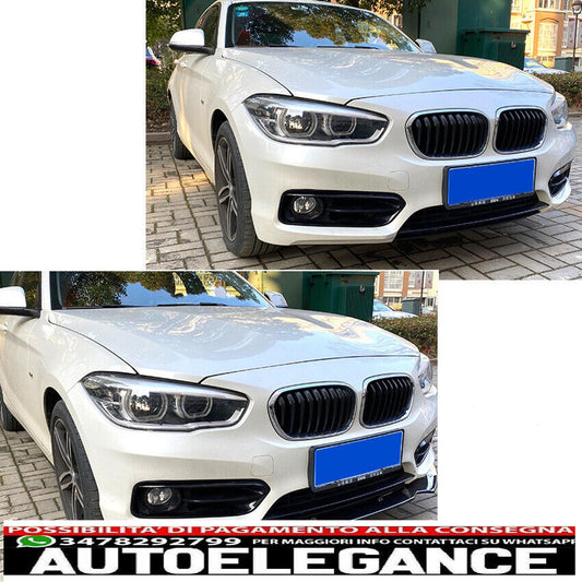 front spoiler spoiler lip spoiler suitable for bmw 1 series f20 f21 lci glossy black...-show original titleoriginal textfrontspoiler spoilerlippe spoiler fits for bmw 1er f20 f21 lci glanz schwarz...