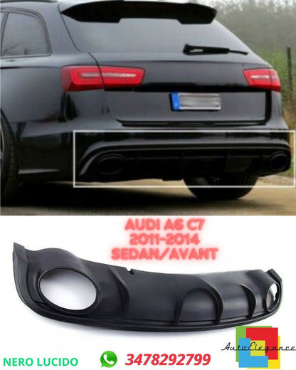 ✨ DIFFUSORE ADATTO PER Audi A6 C7 2011-2014 Sedan/Avant✨