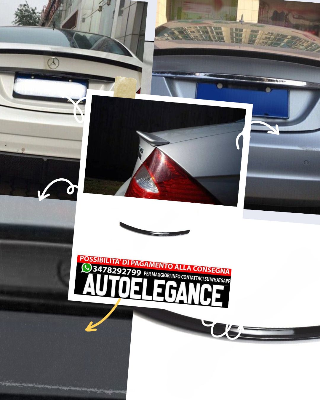 SPOILER adatto per Mercedes CLS C219 2004-2010