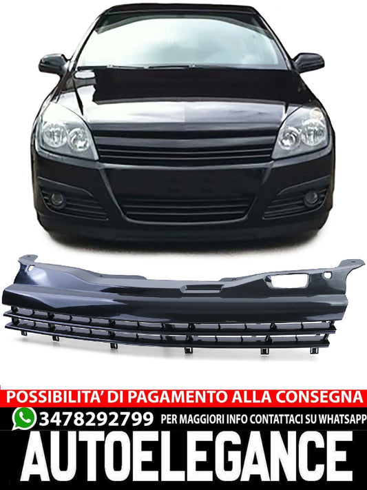 Griglia sportiva senza emblema nera adatta per Opel Astra H 04-06 Pre-Facelift
