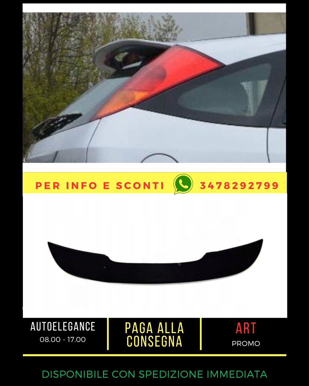 ✨SPOILER SUITABLE FOR FORD FOCUS MK1 1998-2004✨ 