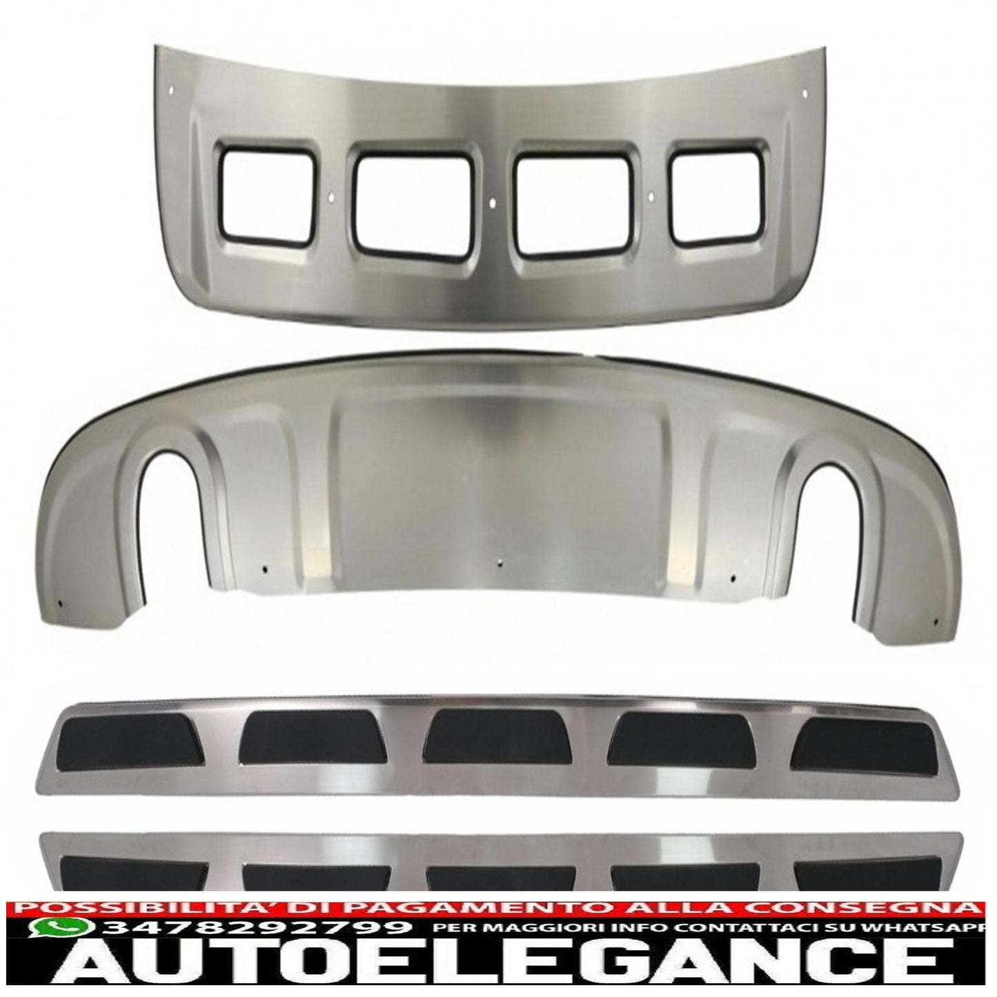 skid plates and running boards suitable for audi q5 8r (2008-2012) off road pack