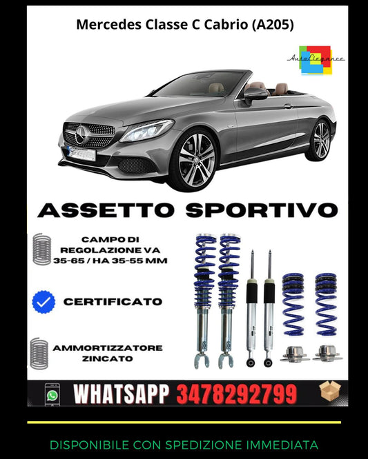 🔥Assetto sportivo ADATTO PER Mercedes Classe C Cabrio (A205) 🔥