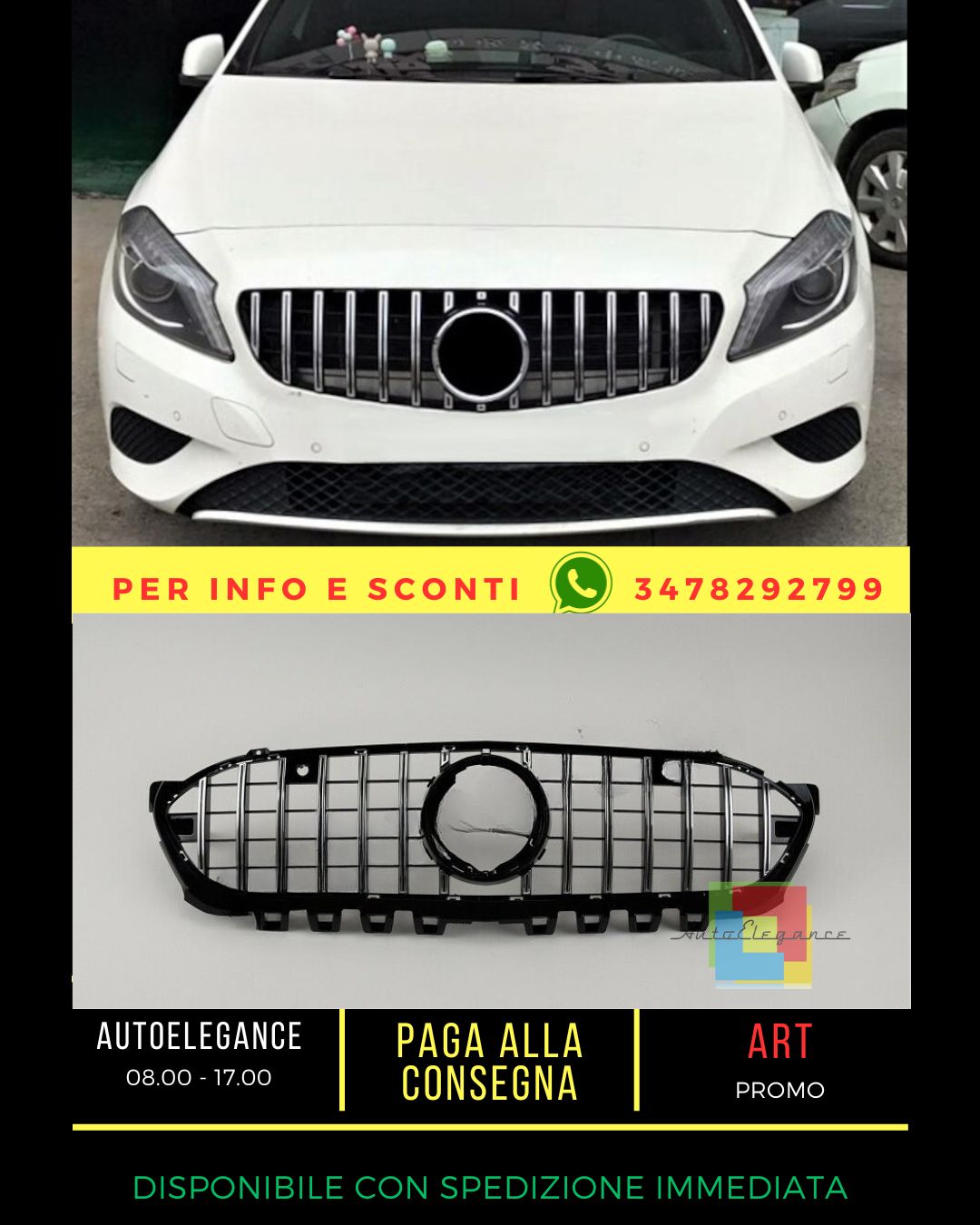 🔥GRIGLIA adatto PER MERCEDES BENZ A-CLASS W177🔥