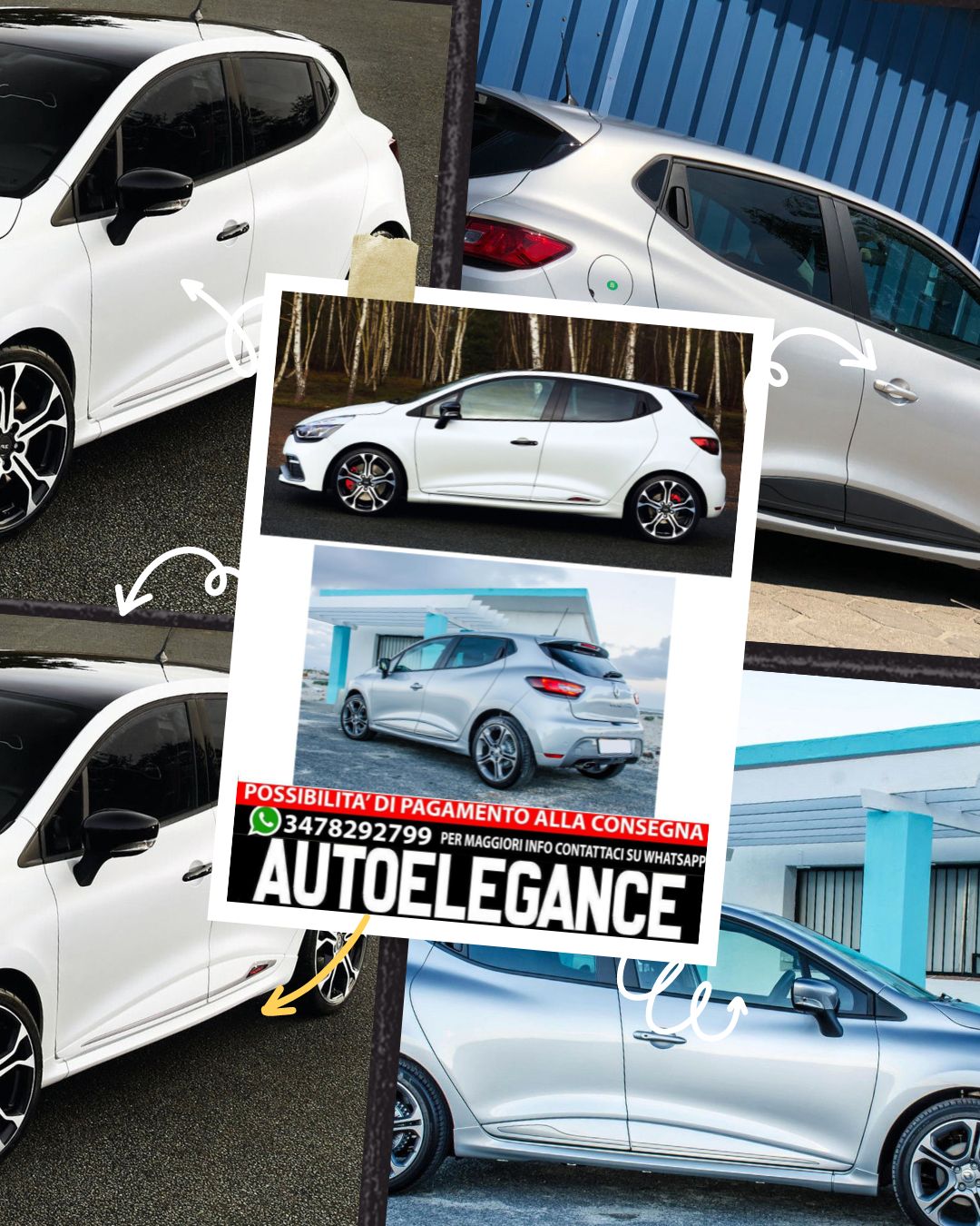MINIGONNE LATERALI ADATTE PER RENAULT CLIO MK4 RS/GT LOOK