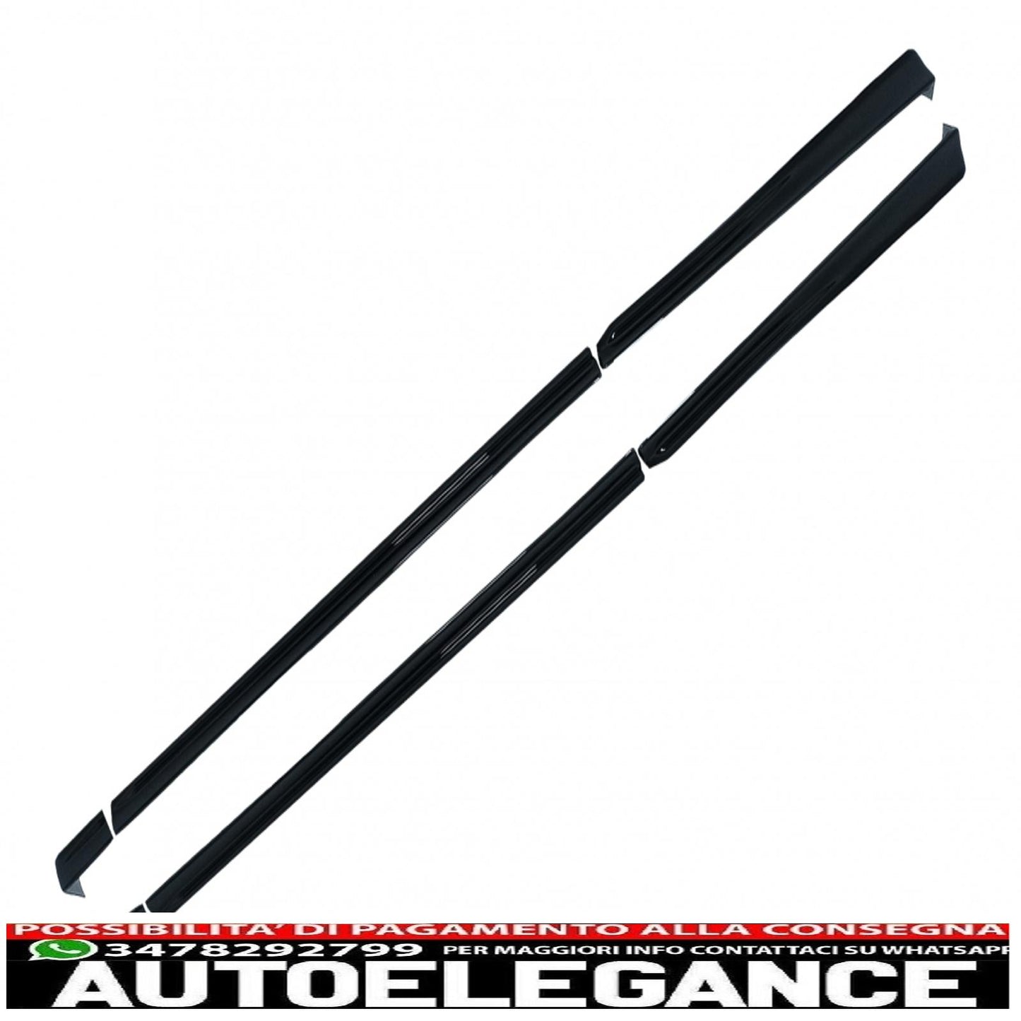 Estensioni delle minigonne laterali adatte per Ford Puma (2019-up) Piano Black solo per st-line