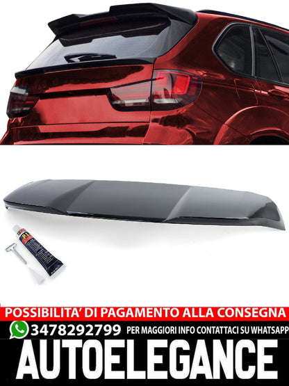 Spoiler posteriore sul tetto Performance Look Black Gloss aftermarket compatibile con BMW X5 F15 13-18