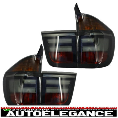 led rear lights suitable for bmw x5 e70 (2007-2010) light bar lci facelift smoke look