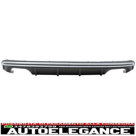 Diffusore mantovana paraurti posteriore adatto per audi a3 8v hatchback sportback (2012-2015) s3 design