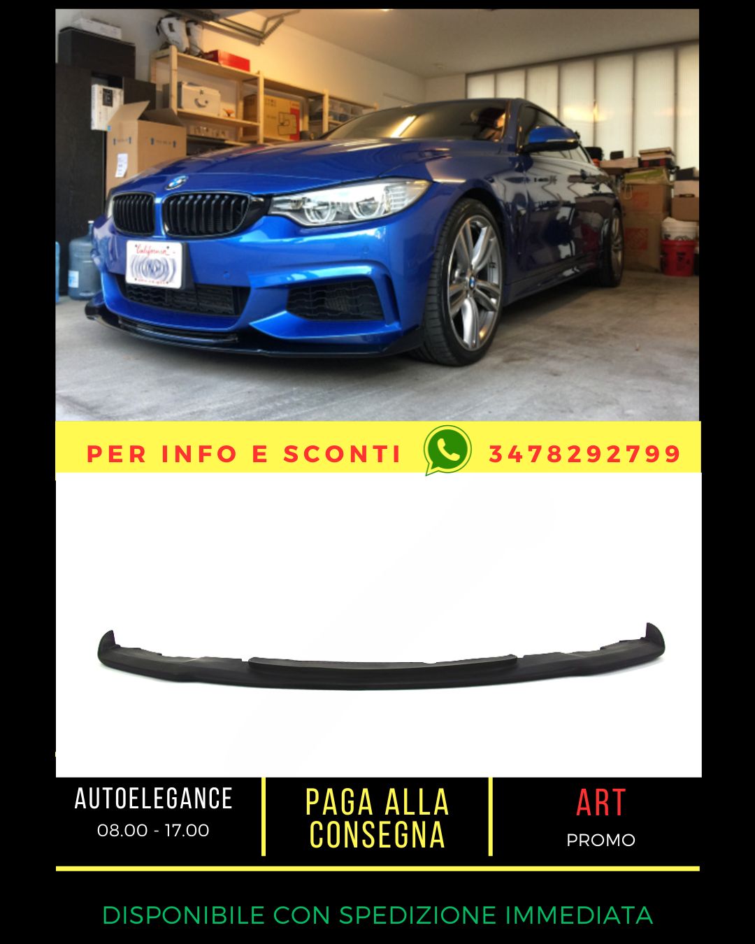 ✨SPLITTER SUITABLE FOR BMW 4 F32/F33/F36 2013–2020 Coupe/Cabrio/Gran Coupe✨