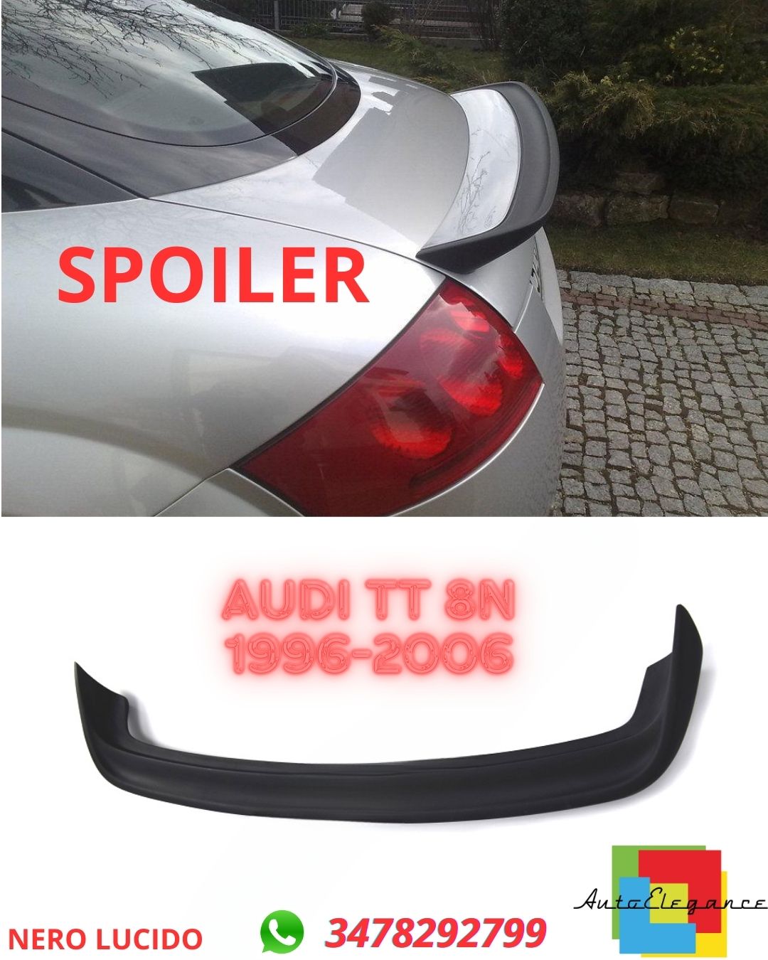 ✨ SPOILER ADATTO PER Audi TT 8N 1996-2006✨