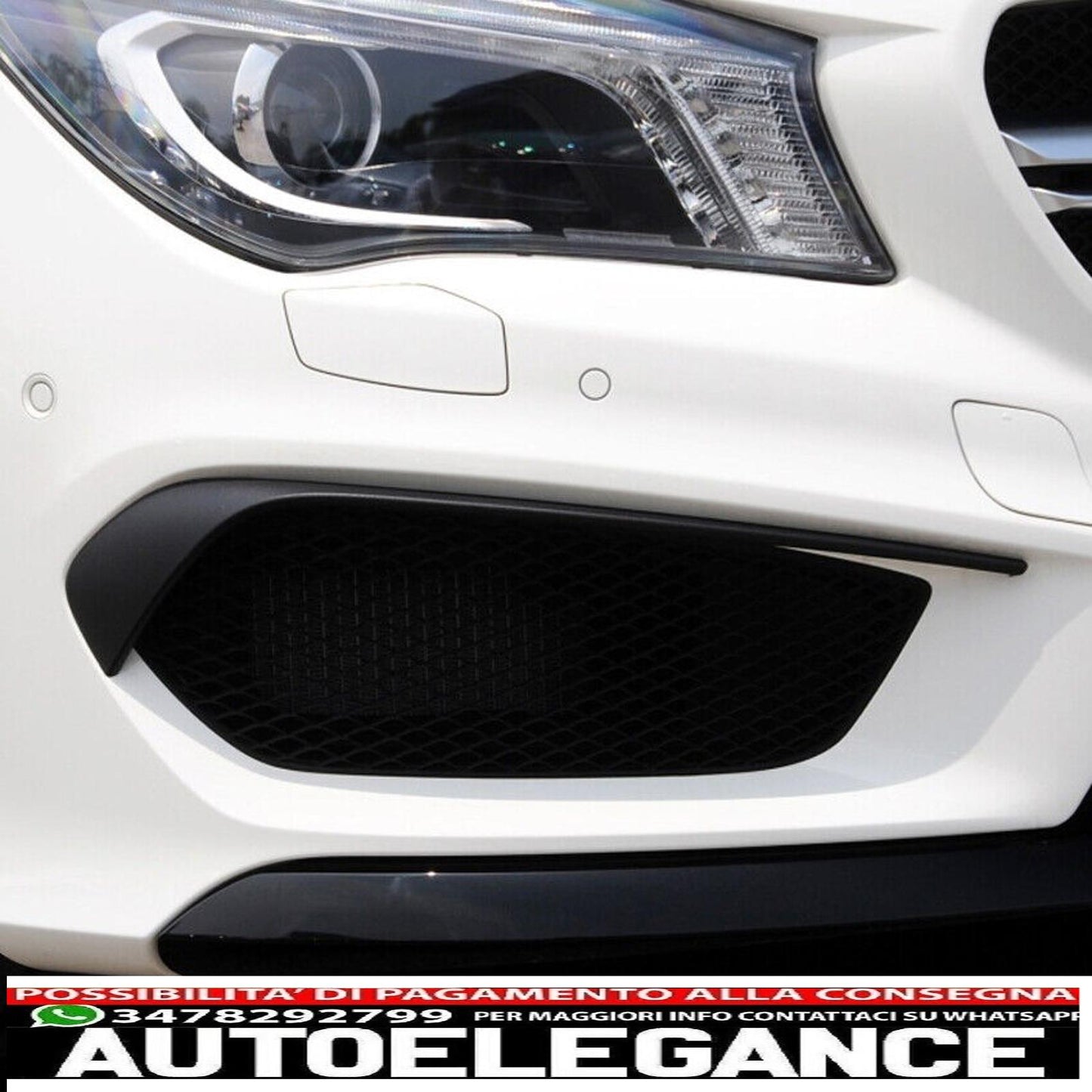 Spoiler front wings spoiler suitable for Mercedes C117 CLA-Class facelift - show original title original text spoiler front wings spoiler suitable for Mercedes C117 CLA-Class pre-facelift