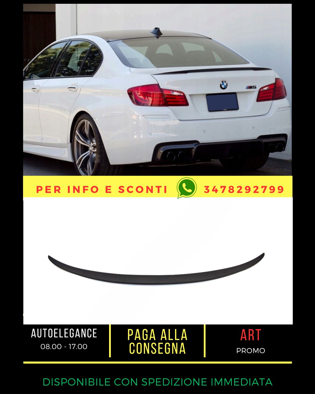 ✨SPOILER SUITABLE FOR BMW 5 F10 2010-2017 SEDAN✨ 