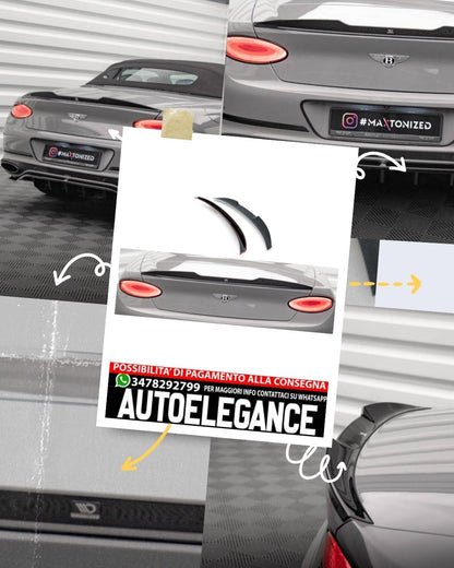 TAPPO SPOILER 3D compatibile per BENTLEY CONTINENTAL CONVERTIBLE GT MK3