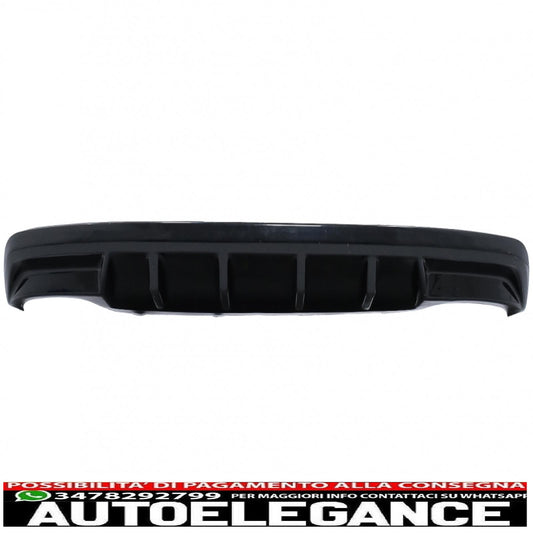 Diffusore d'aria mantovana paraurti posteriore adatto per skoda octavia iii 5e berlina station wagon (2013-2019) nero pianoforte