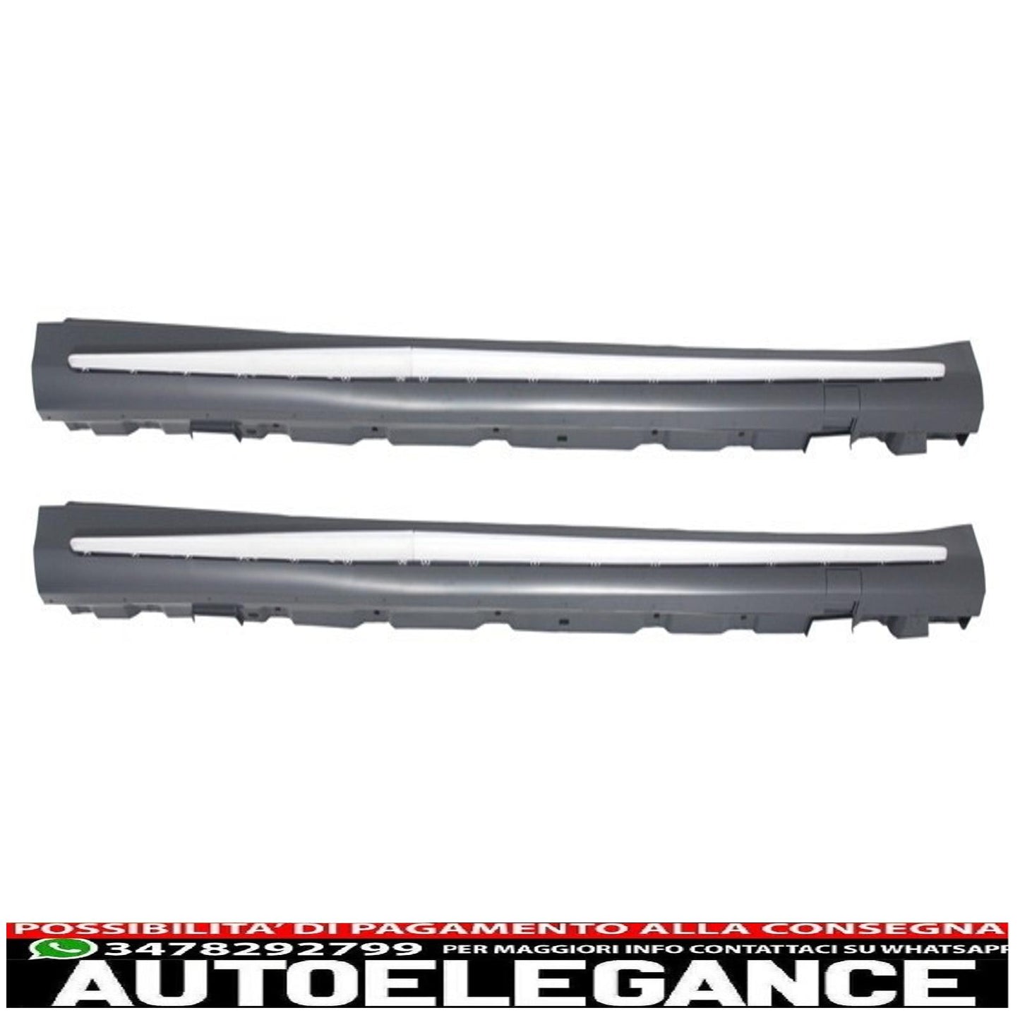 side skirts suitable for mercedes s class w222 long version (2013-2020) design s65 