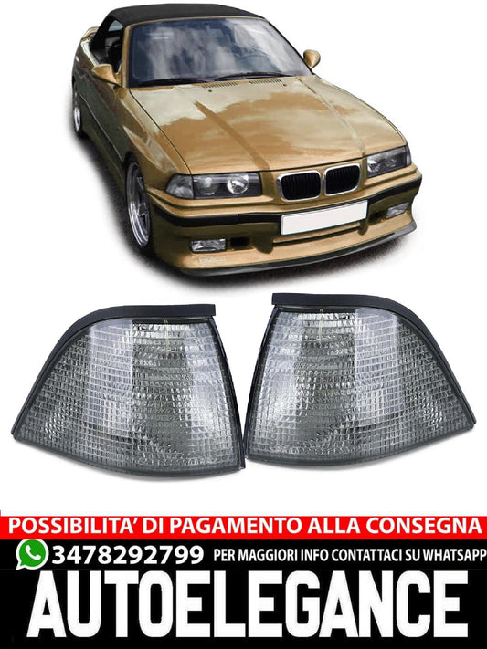 Coppia frecce Nero Fumè aftermarket compatibile con BMW Serie 3 E36 Coupé Cabrio 91-99