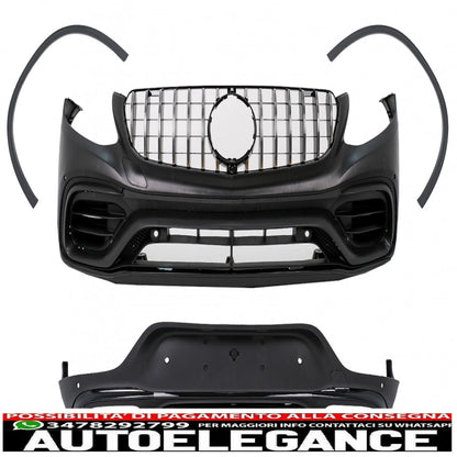 body kit suitable for mercedes glc coupe c253 (2015-07.2019) design c63