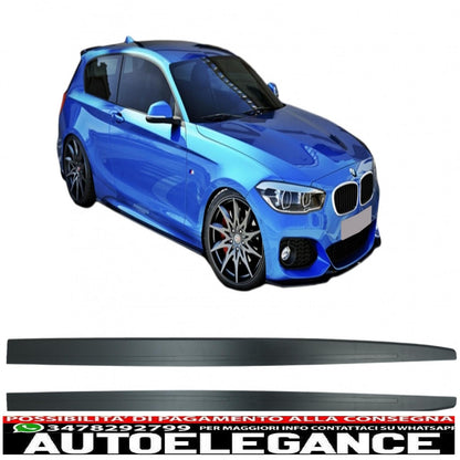 estensioni minigonne laterali aggiuntive adatte per bmw serie 1 f20 f21 (2011-2018) design m-performance