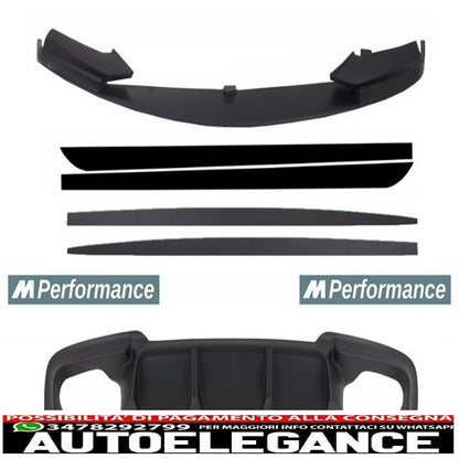 kit aggiuntivo conversione estensione al design m-performance adatto per bmw serie 5 f10 f11 (2011-2017) berlina touring