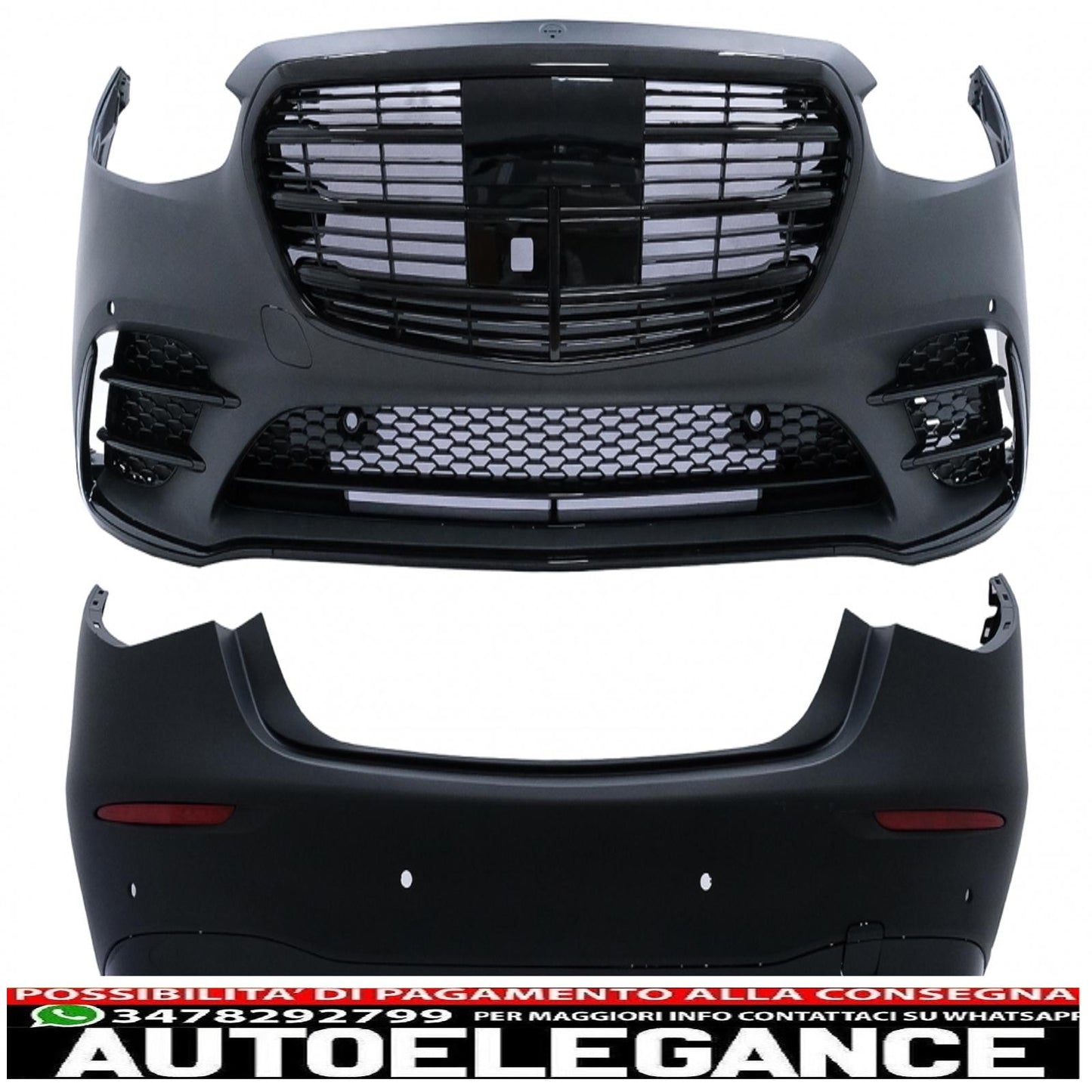 Conversion body kit suitable for mercedes s class w223 limousine (2020 onwards) night package design s450