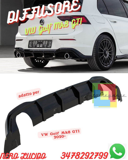 ✨✨DIFFUSORE ADATTO PER VW Golf Mk8 R-LINE 2020+ ✨✨