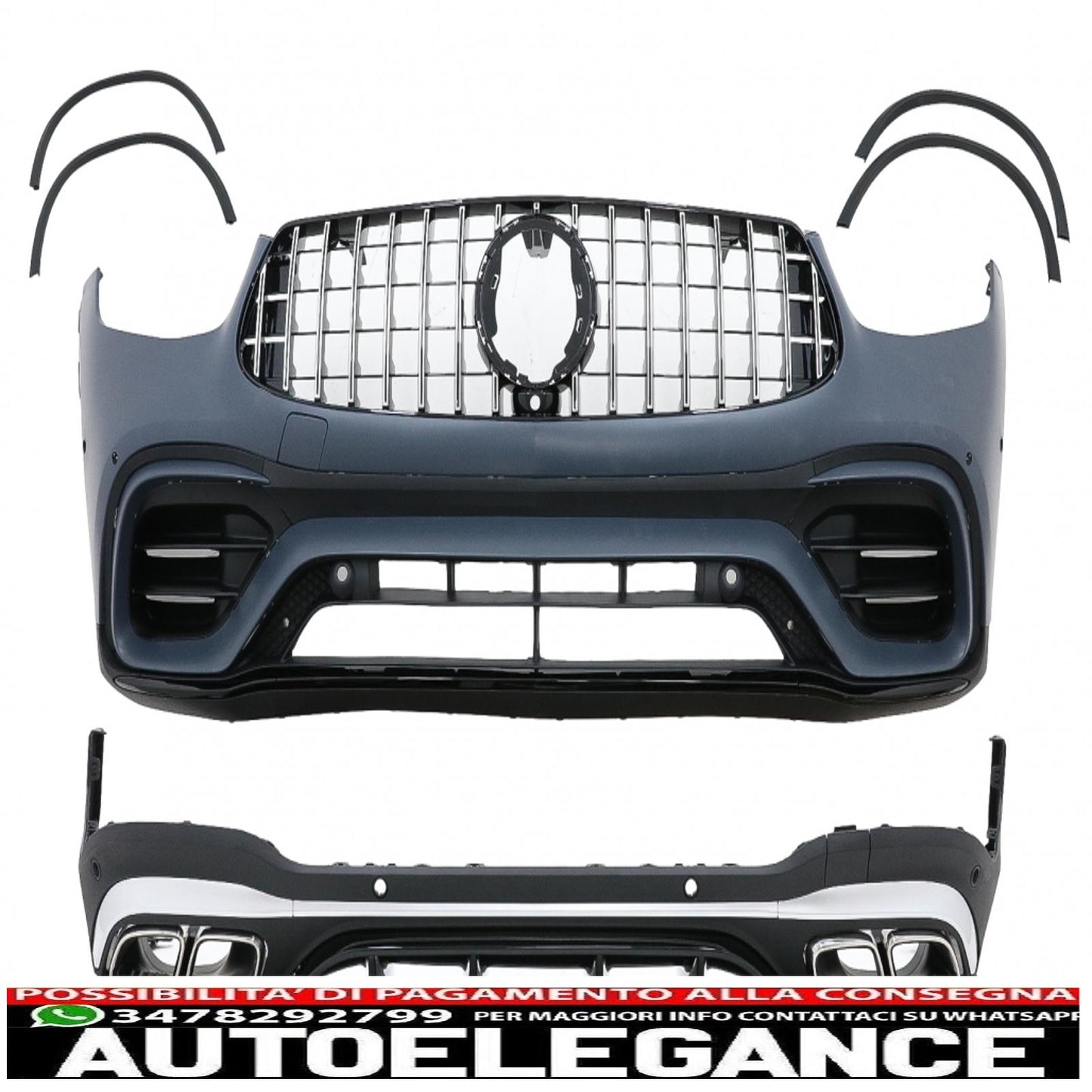 body kit suitable for mercedes glc suv facelift x253 (2020-up) design glc63 