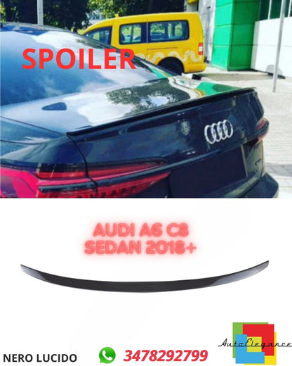 ✨GLOSSY BLACK SPOILER SUITABLE FOR AUDI A6 C8 Sedan 2018+✨ 