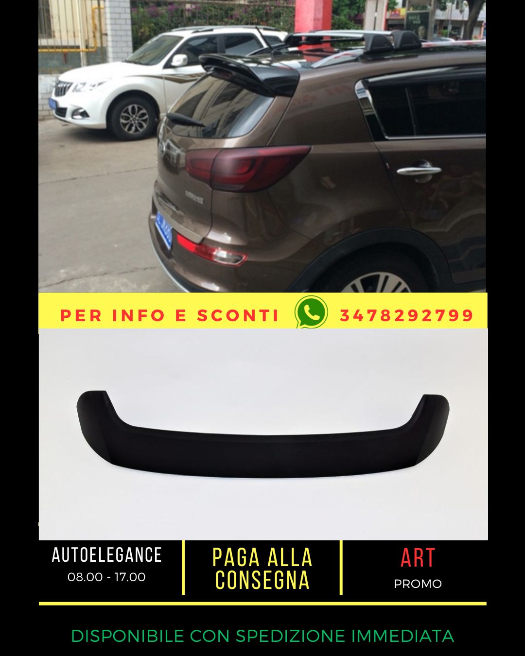 ✨SPOILER ADATTO PER Kia Sportage MK3 2010-2015✨