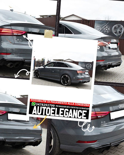 DIFFUSORE AUDI A3 8V S-LINE BERLINA / CABRIO 2016-20