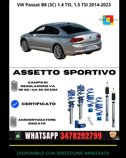 🔥Assetto sportivo per  VW Passat B8 (3C) 1.4 TSI, 1.5 TSI 2014-2023🔥