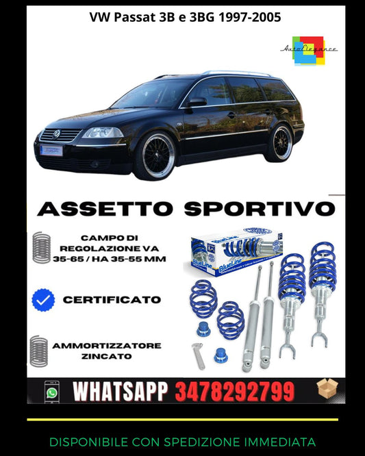 🔥Assetto sportivo PER VW Passat 3B e 3BG 1997-2005🔥