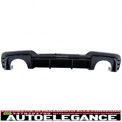 Diffusore mantovana paraurti posteriore adatto per audi a3 8v facelift (2016-2019) hatchback sportback rs3 solo design paraurti s-line pianoforte nero