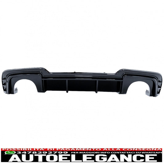 Diffusore mantovana paraurti posteriore adatto per audi a3 8v facelift (2016-2019) hatchback sportback rs3 solo design paraurti s-line pianoforte nero