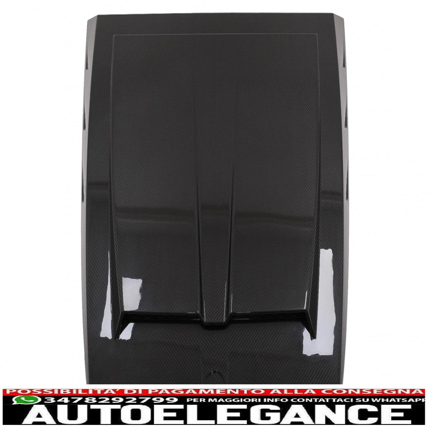cofano adatto per mercedes classe g w463 restyling (2018-2022) real dry carbon AUTOELEGANCERICAMBI