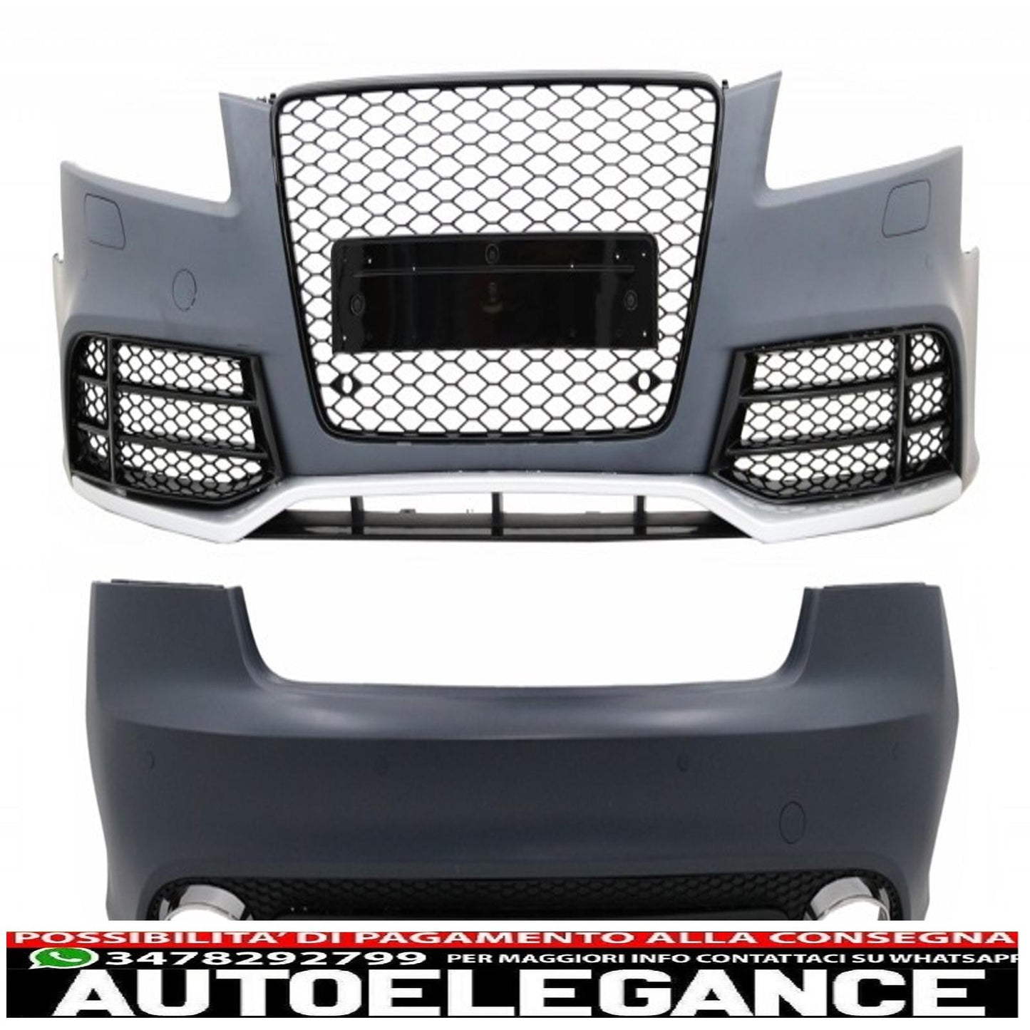 complete body kit suitable for audi a5 8t pre restyling (2007-2011) coupé cabrio rs5 design 