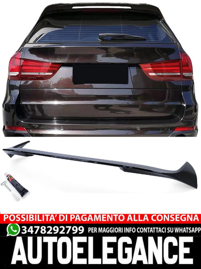 Aftermarket Gloss Black Sport Version Rear Roof Spoiler Compatible with BMW X5 F15 13-18 