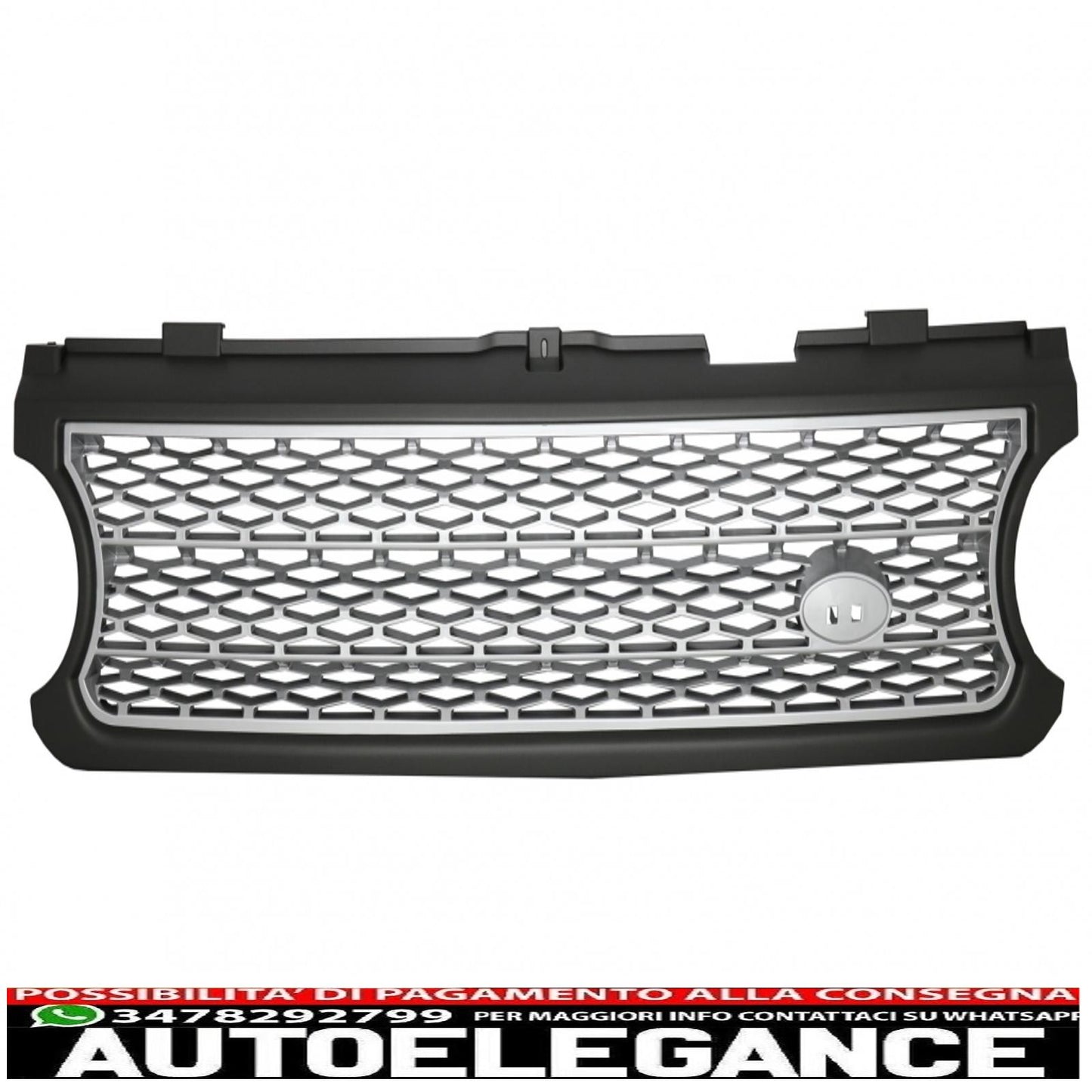 center grille suitable for land rover vogue iii l322 (2006-2009) silver autobiography supercharged edition