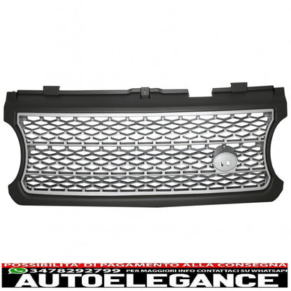 center grille suitable for land rover vogue iii l322 (2006-2009) silver autobiography supercharged edition