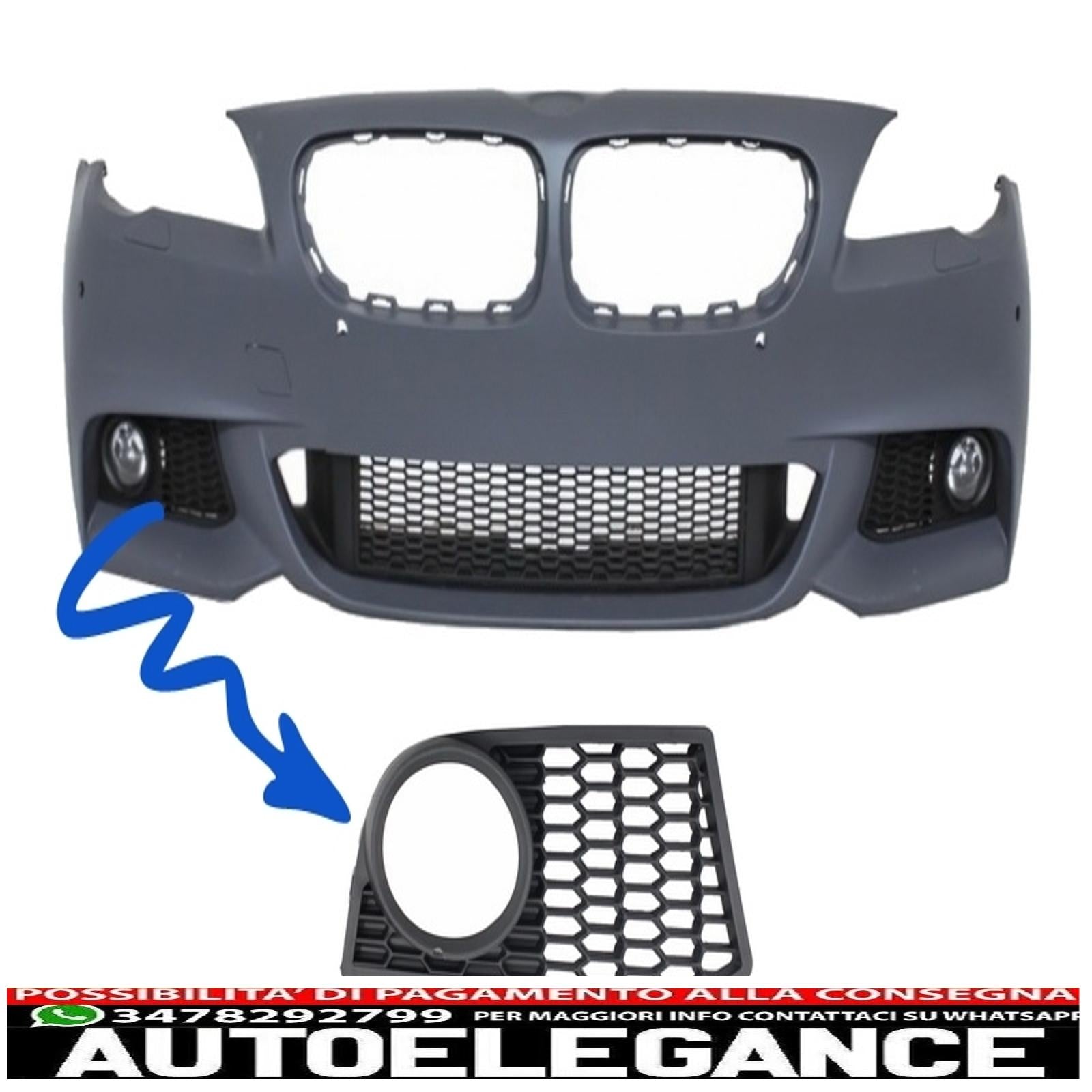 copertura fendinebbia lato destro adatta per bmw serie 5 f10 (dal 2010 in poi) solo per paraurti design m-technik AUTOELEGANCERICAMBI