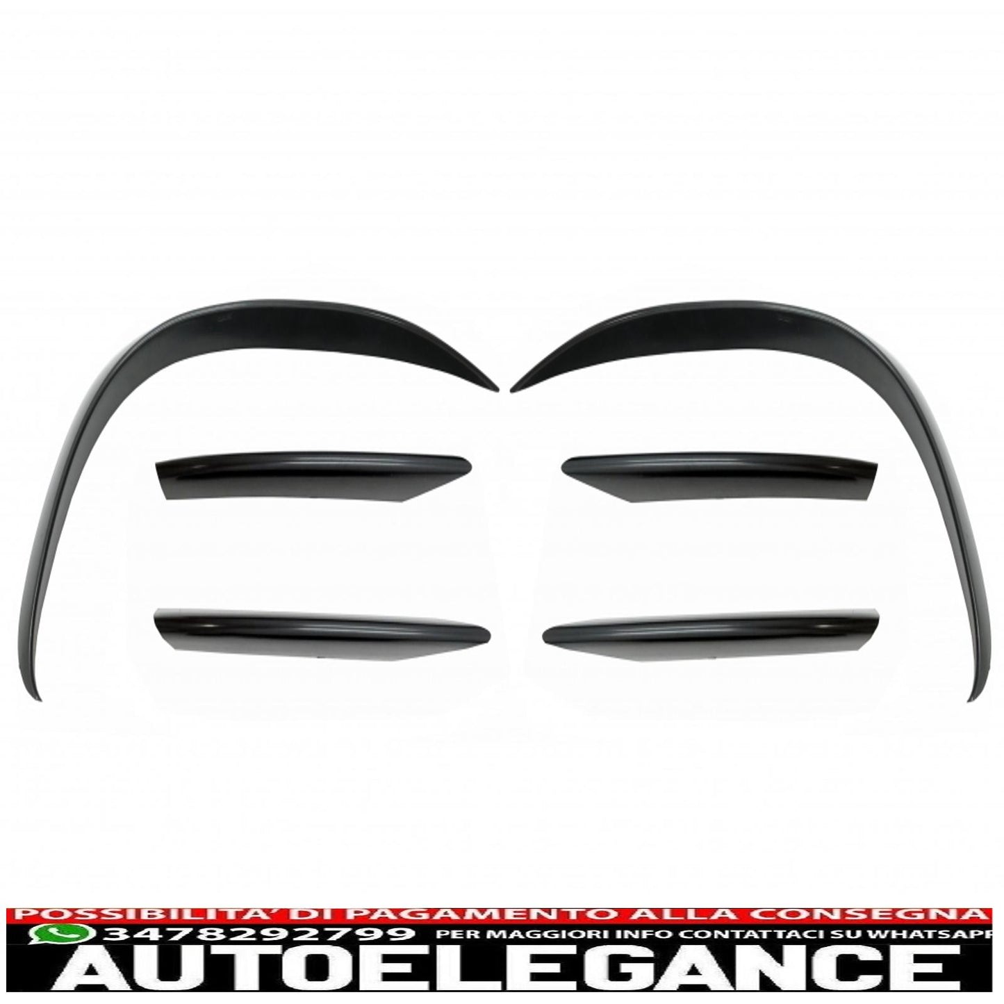 Front Bumper Splitter Wings Aerodynamic Flaps Fit For Mercedes C Class W205 S205 C205 A205 Facelift (2019-up) C43 Design